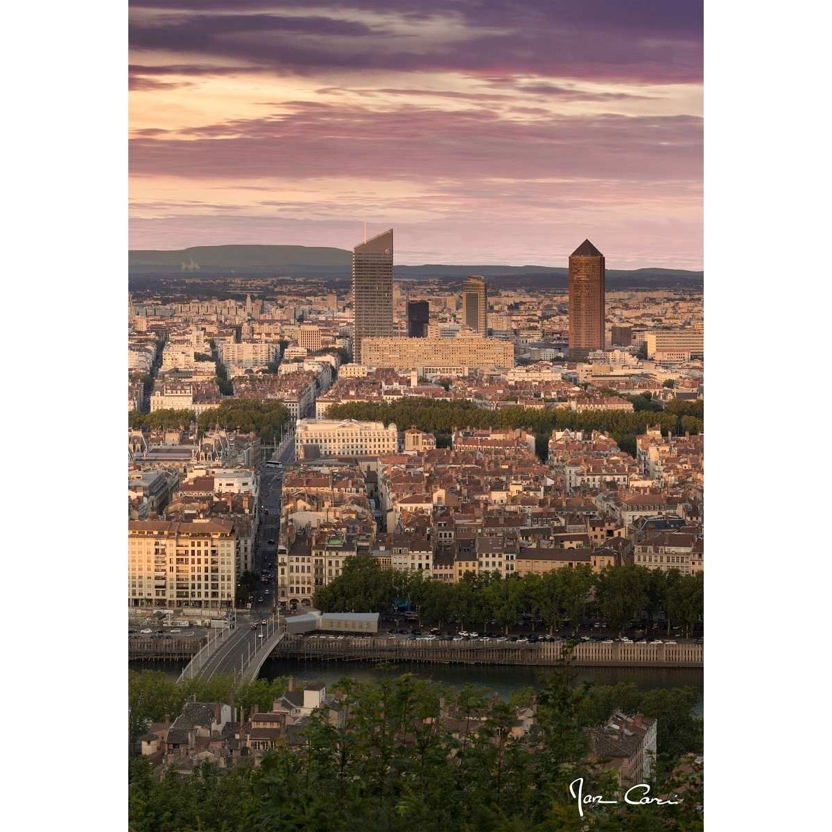 Tableau sur verre Lyon 45x65 cm Tableau sur verre Lyon 45x65 cm
