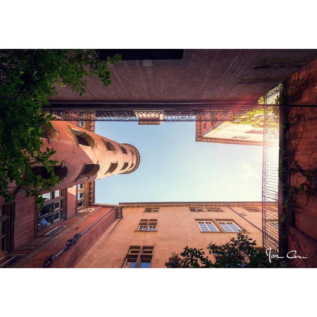 Tableau sur toile traboule de Lyon 45x65 cm Tableau sur toile traboule de Lyon 45x65 cm
