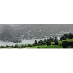 Tableau sur toile parapentiste lac d'Annecy