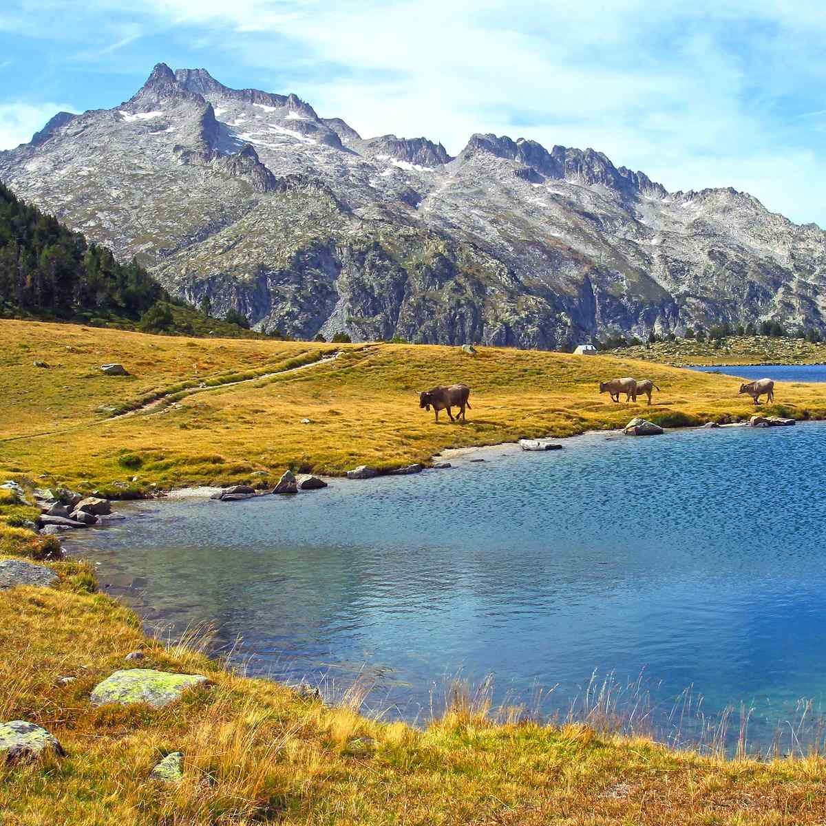 Tableau sur toile lac d'Aumar Tableau sur toile lac d'Aumar