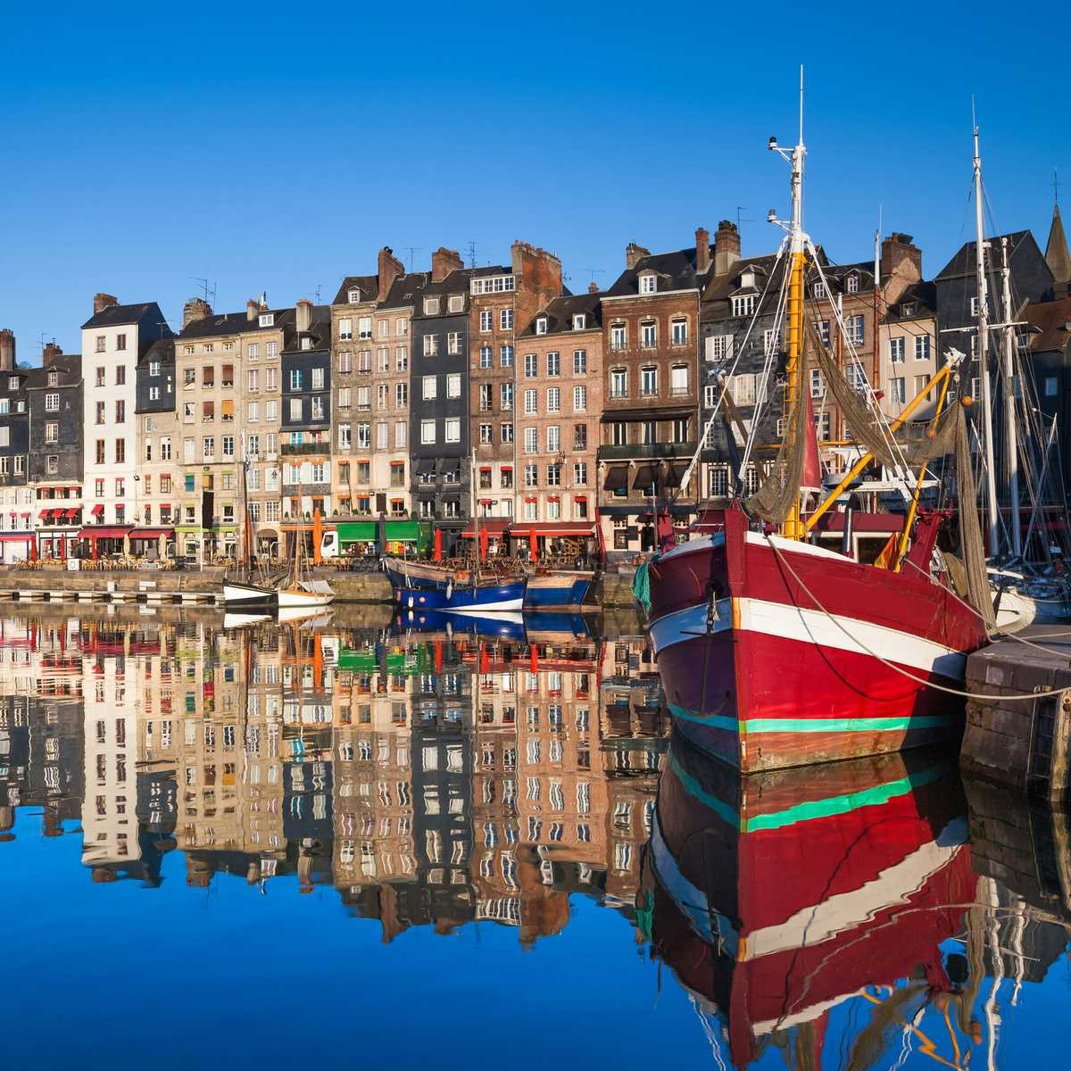 Tableau sur toile port Honfleur