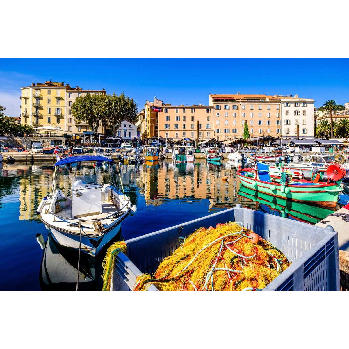 Tableau sur toile port d'Ajaccio Tableau sur toile port d'Ajaccio