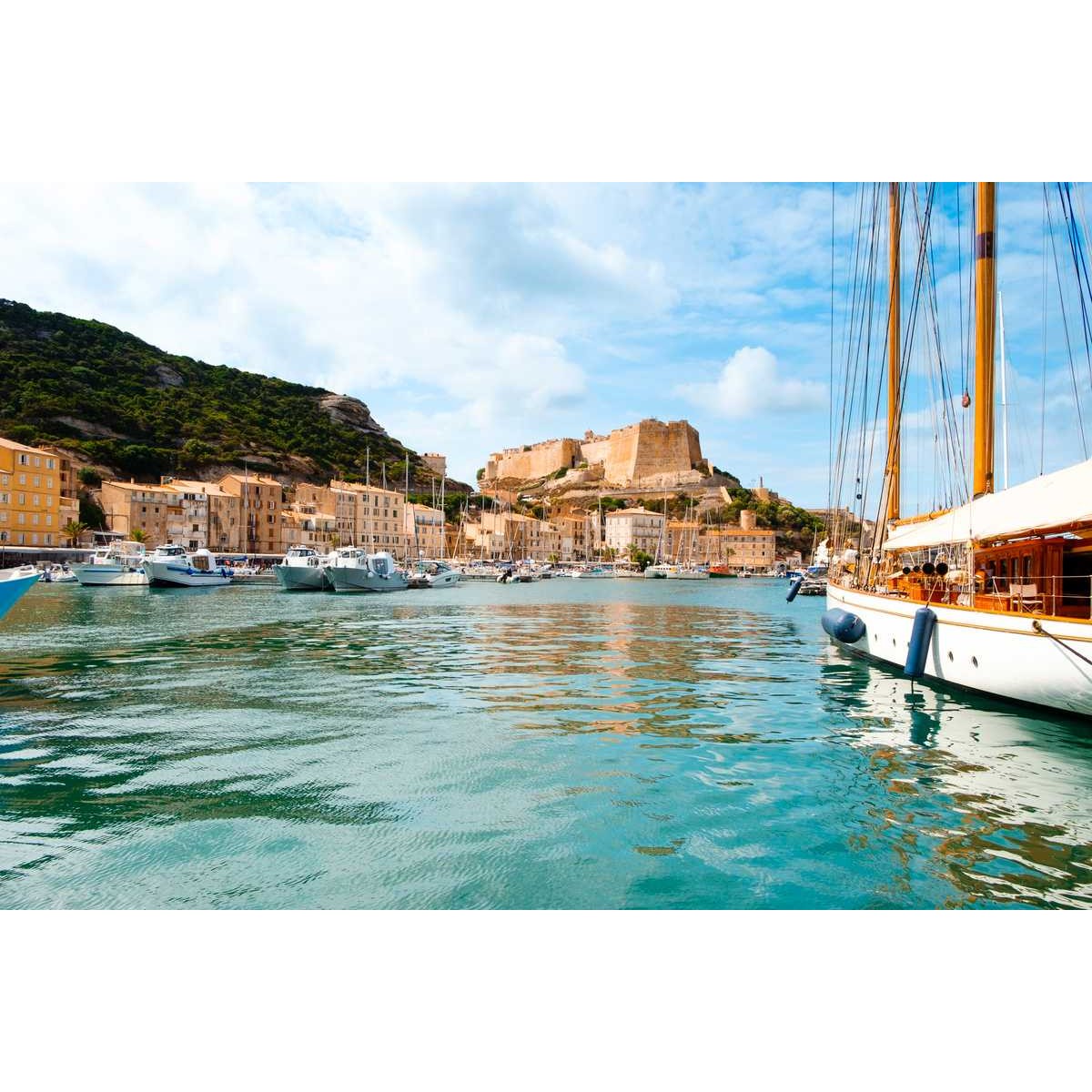 Tableau sur toile port de Bonifacio Tableau sur toile port de Bonifacio
