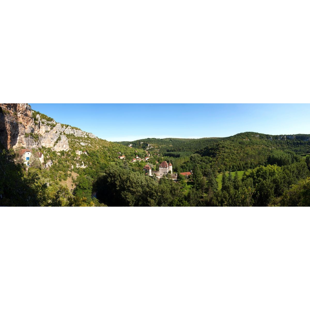 Tableau sur toile vallée du Célé