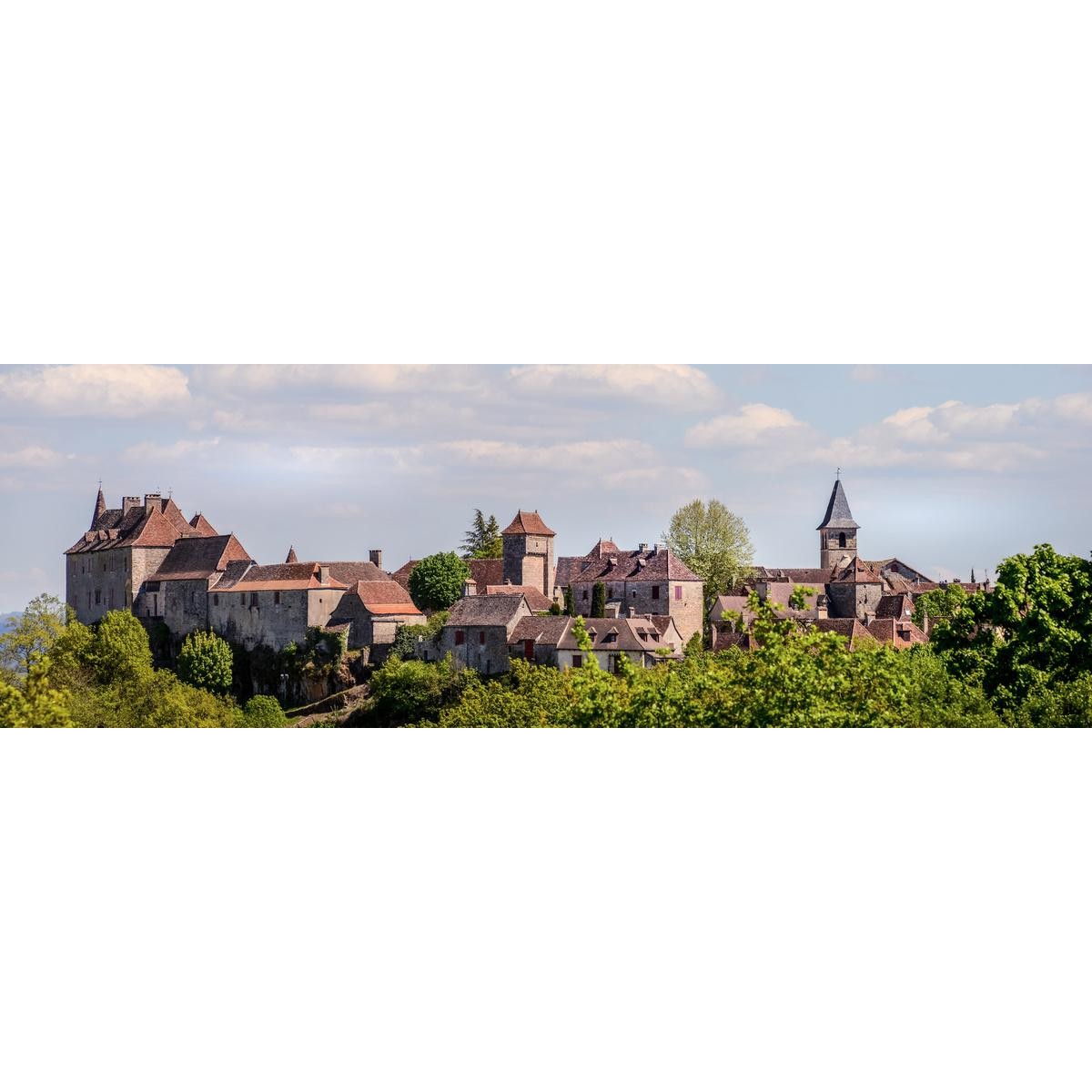Tableau sur toile vue sur Loubressac Tableau sur toile vue sur Loubressac