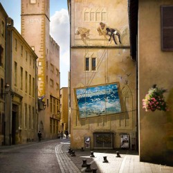 Tableau mural rue Trinitaires de Metz