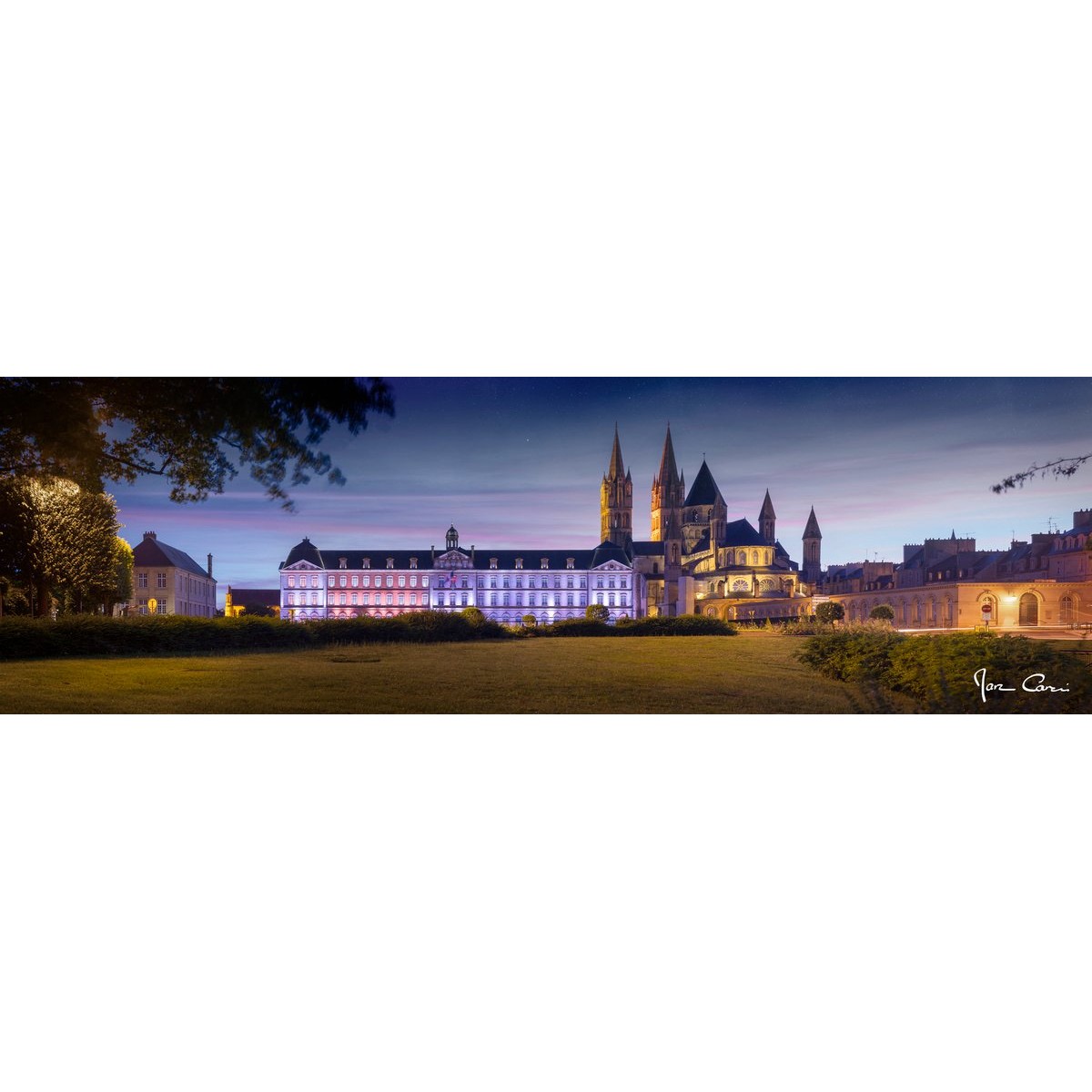 Tableau mural Abbaye aux hommes de Caen 30x97 cm