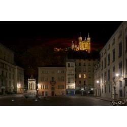 Tableau mural Saint-Jean Lyon de nuit