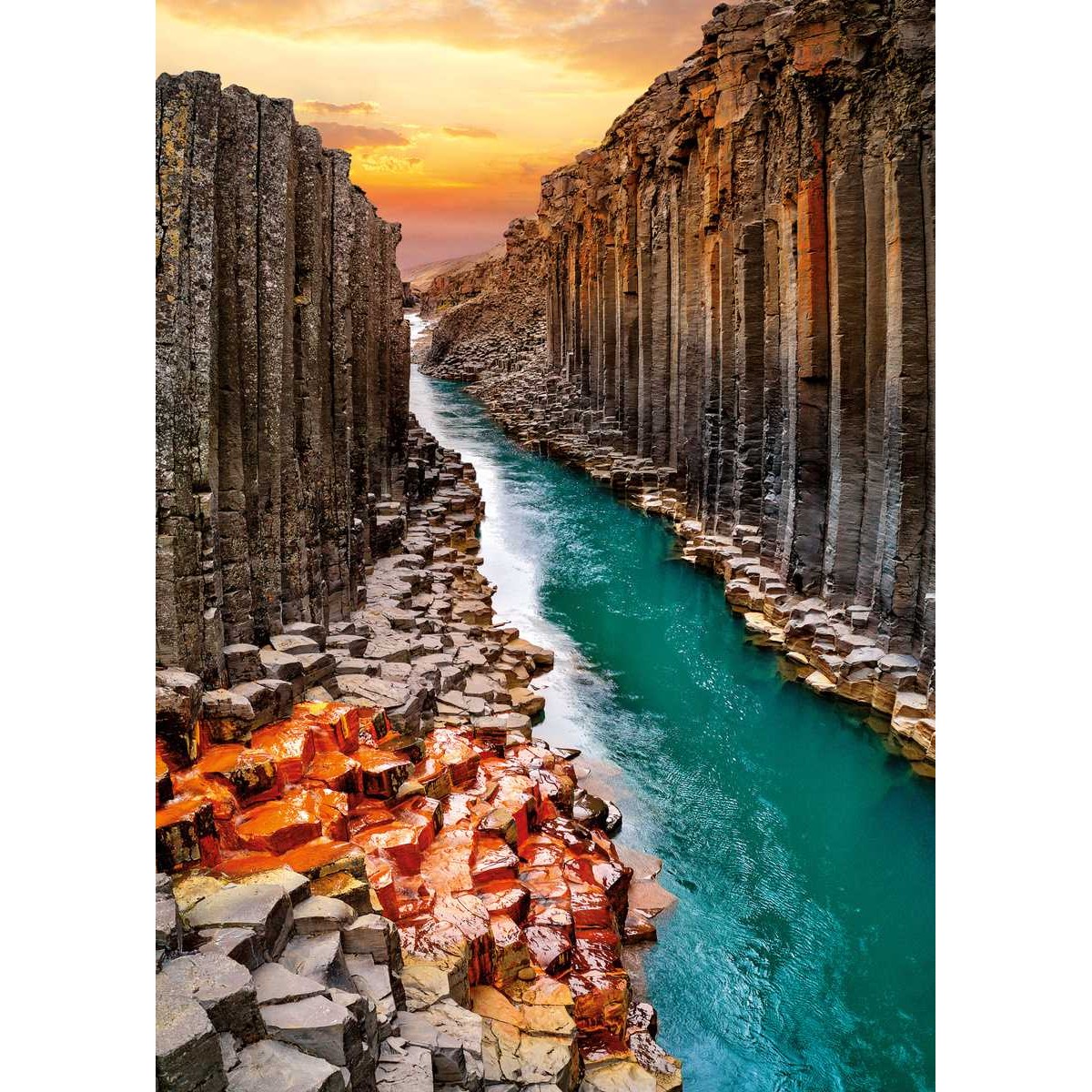 Tableau mural canyon basalte Tableau mural canyon basalte