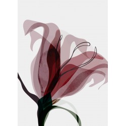 Tableau mural fleur abstraite