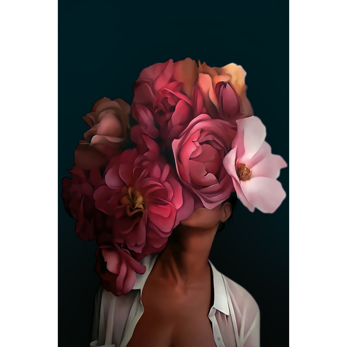 Tableau mural fleurs rouges Tableau mural fleurs rouges