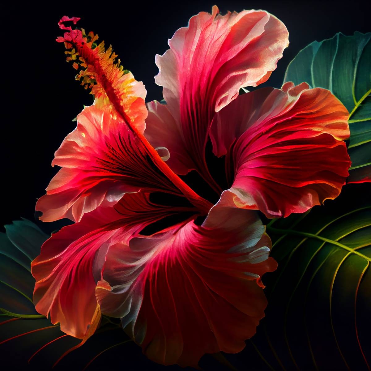 Tableau mural hibiscus Tableau mural hibiscus