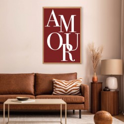 Tableau mural encadré amour 65x97 cm ambiance