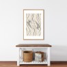 Tableau mural encadré lignes abstraites 65x97 cm ambiance