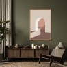 Tableau mural encadré illustration crépusculaire 65x97 cm ambiance Tableau mural encadré illustration crépusculaire 65x97 cm ambiance