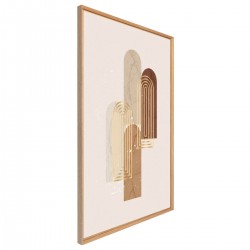 Tableau mural encadré filet or 65x97 cm biais