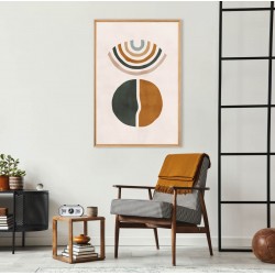 Tableau mural encadré arc en ciel 65x97 cm ambiance
