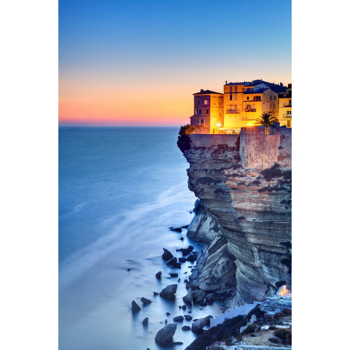 Tableau mural Bonifacio de nuit