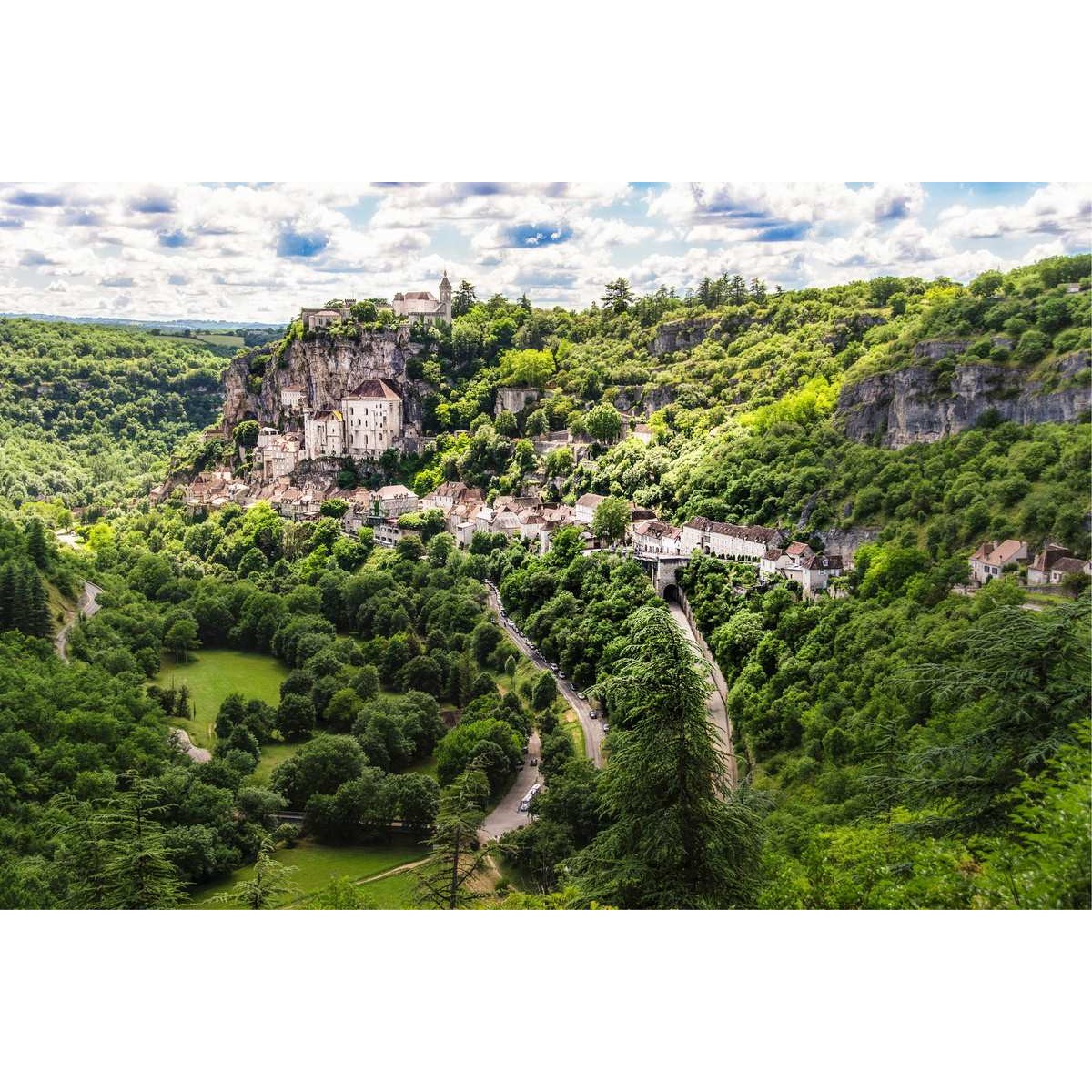 Tableau mural vue sur Rocamadour