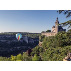 Tableau mural Montgolfiades et château