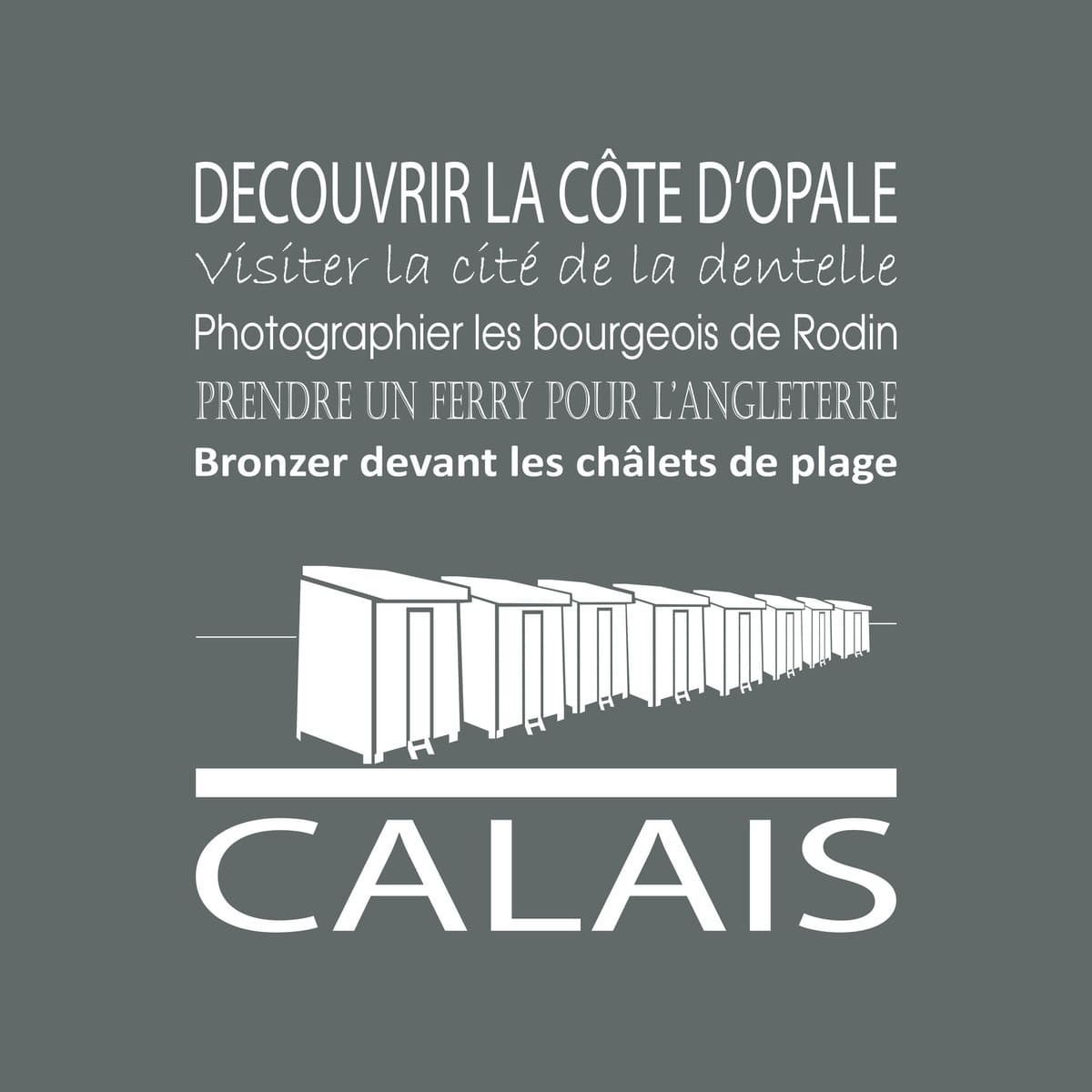Tableau sur toile Calais gris 30x30 cm Tableau sur toile Calais gris 30x30 cm