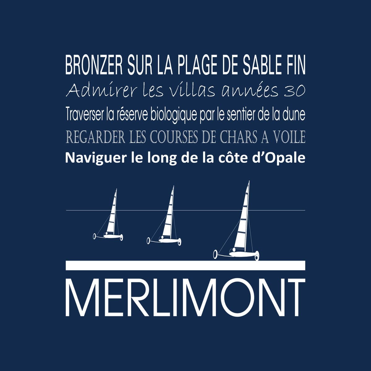 Tableau sur toile Saint Merlimont bleu 30x30 cm Tableau sur toile Saint Merlimont bleu 30x30 cm