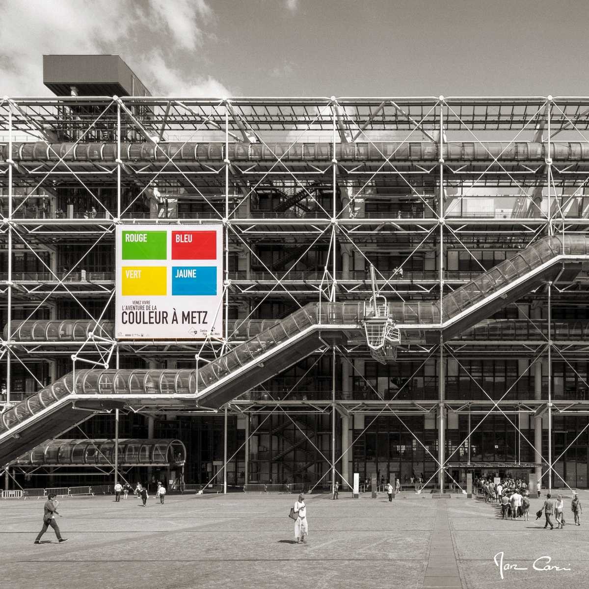 Tableau sur toile centre Pompidou 65x65 cm Tableau sur toile centre Pompidou 65x65 cm