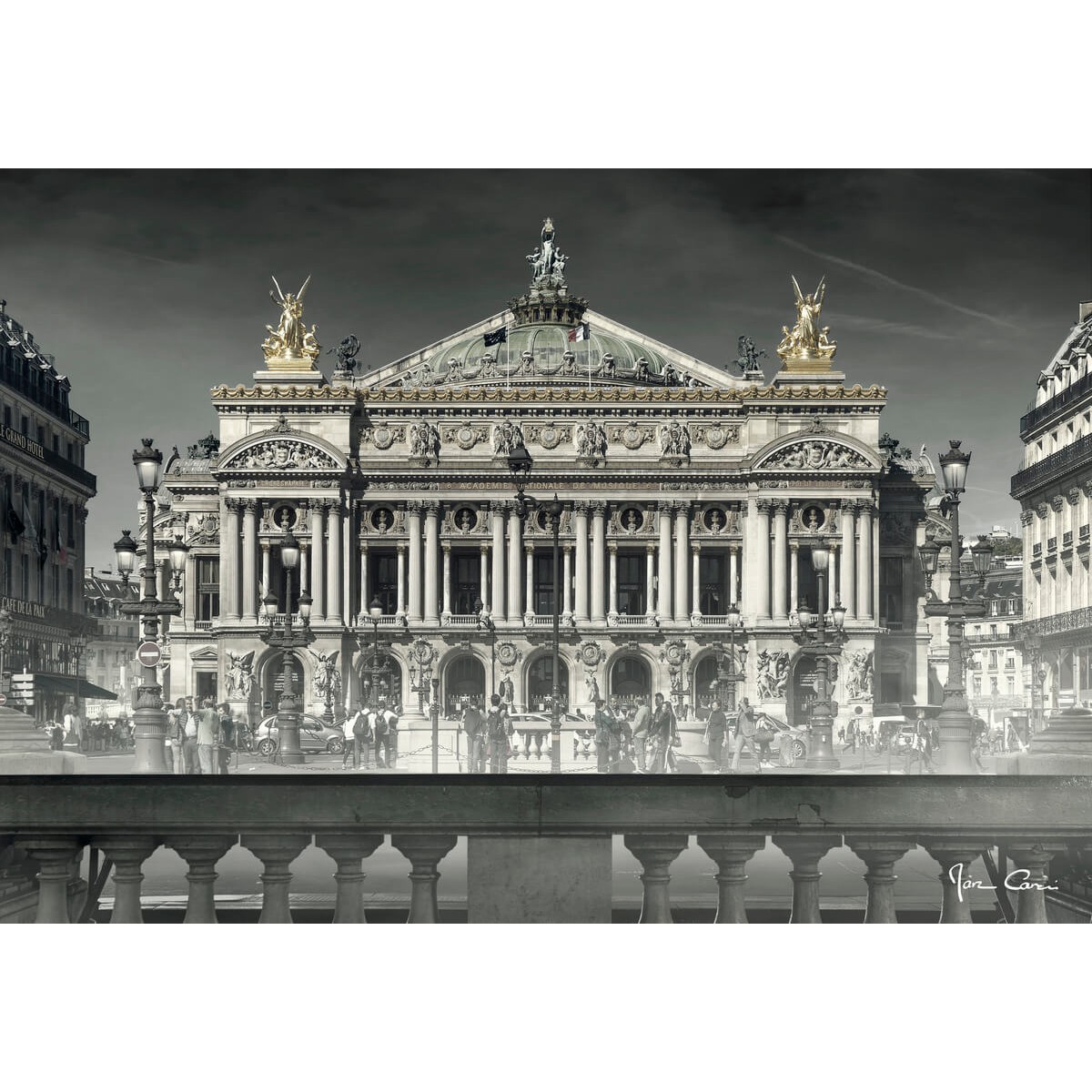 Tableau sur verre opéra de Paris 45x65 cm Tableau sur verre opéra de Paris 45x65 cm