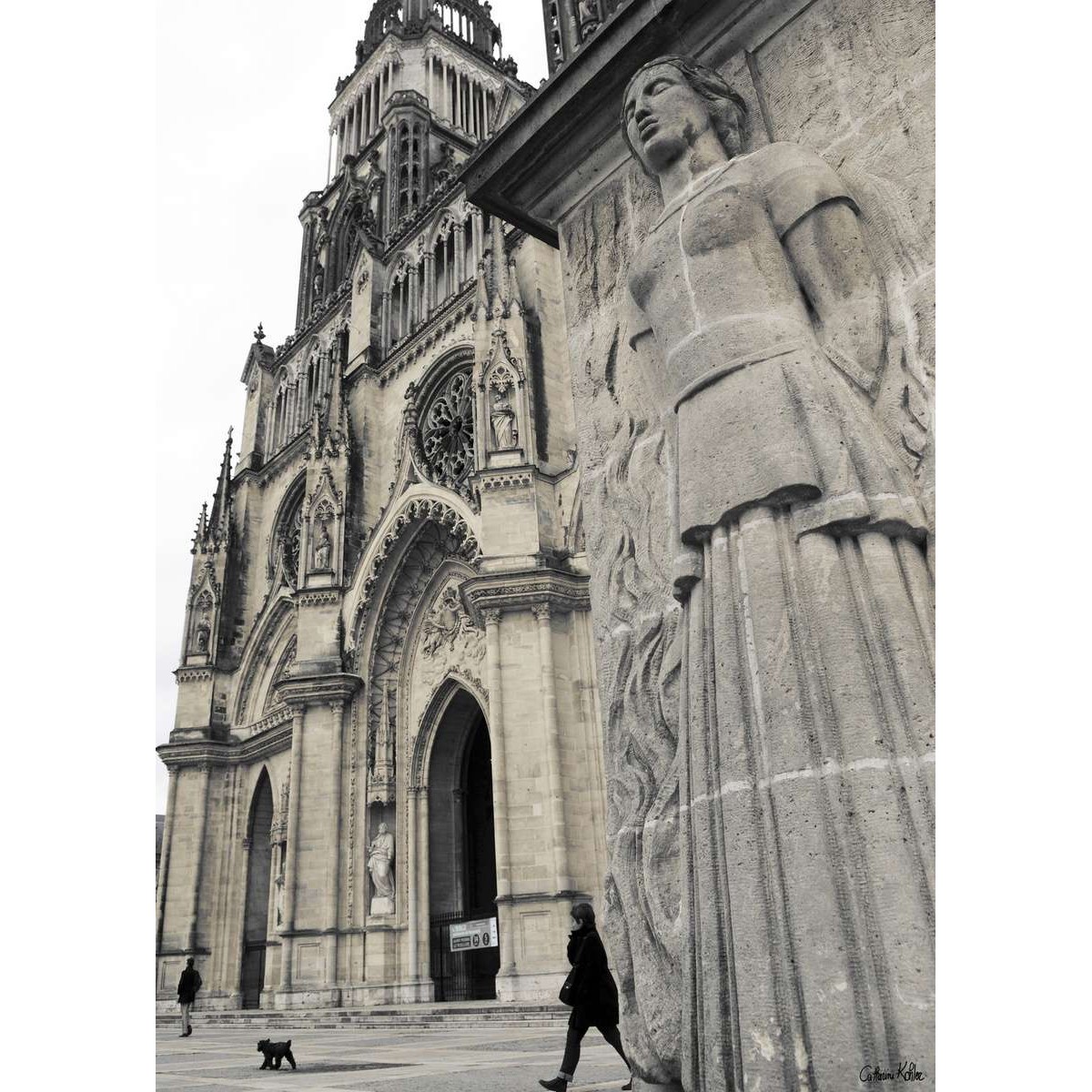 Tableau mural cathédrale Sainte Croix 45x65 cm