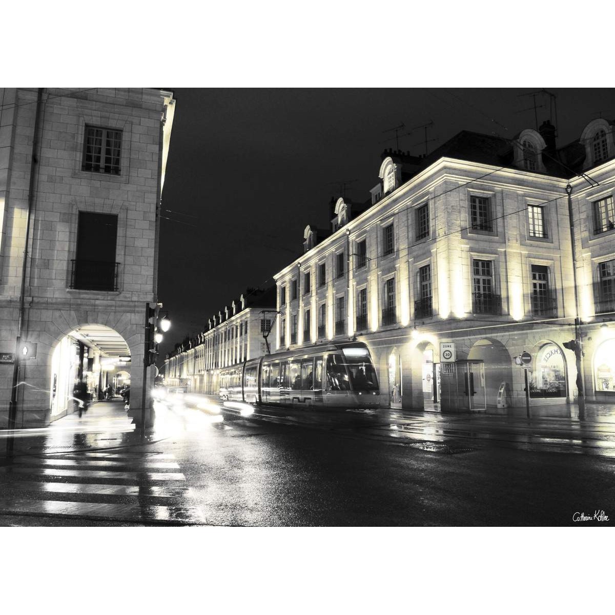 Tableau mural rue royale Orléans 45x65 cm