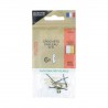 Lot de 6 crochets laitonnés à tableau N°0 pour 4 Kg sachet Lot de 6 crochets laitonnés à tableau N°0 pour 4 Kg sachet