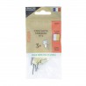 Lot de 3 crochets à tableau Ceanothe n°4 pour 20 Kg face Lot de 3 crochets à tableau Ceanothe n°4 pour 20 Kg face