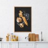 Tableau mural encadré pain 65x97 cm ambiance