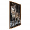 Tableau mural encadré le loup 65x97 cm biais