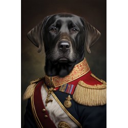 Tableau mural chien militaire