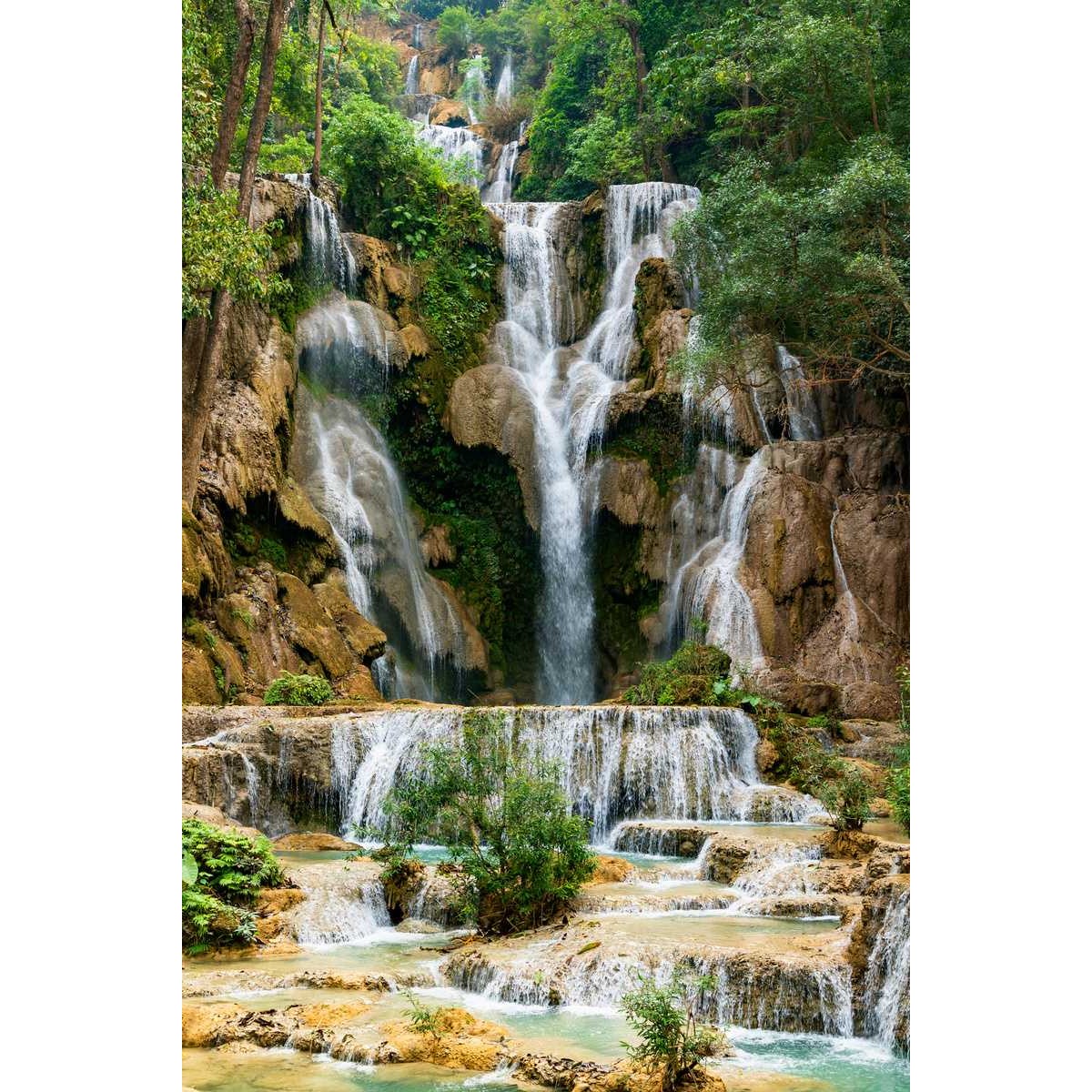 Tableau mural cascade Laos