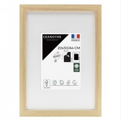 Cadre photo Milan brut 20x30 cm/A4 avec passe-partout face