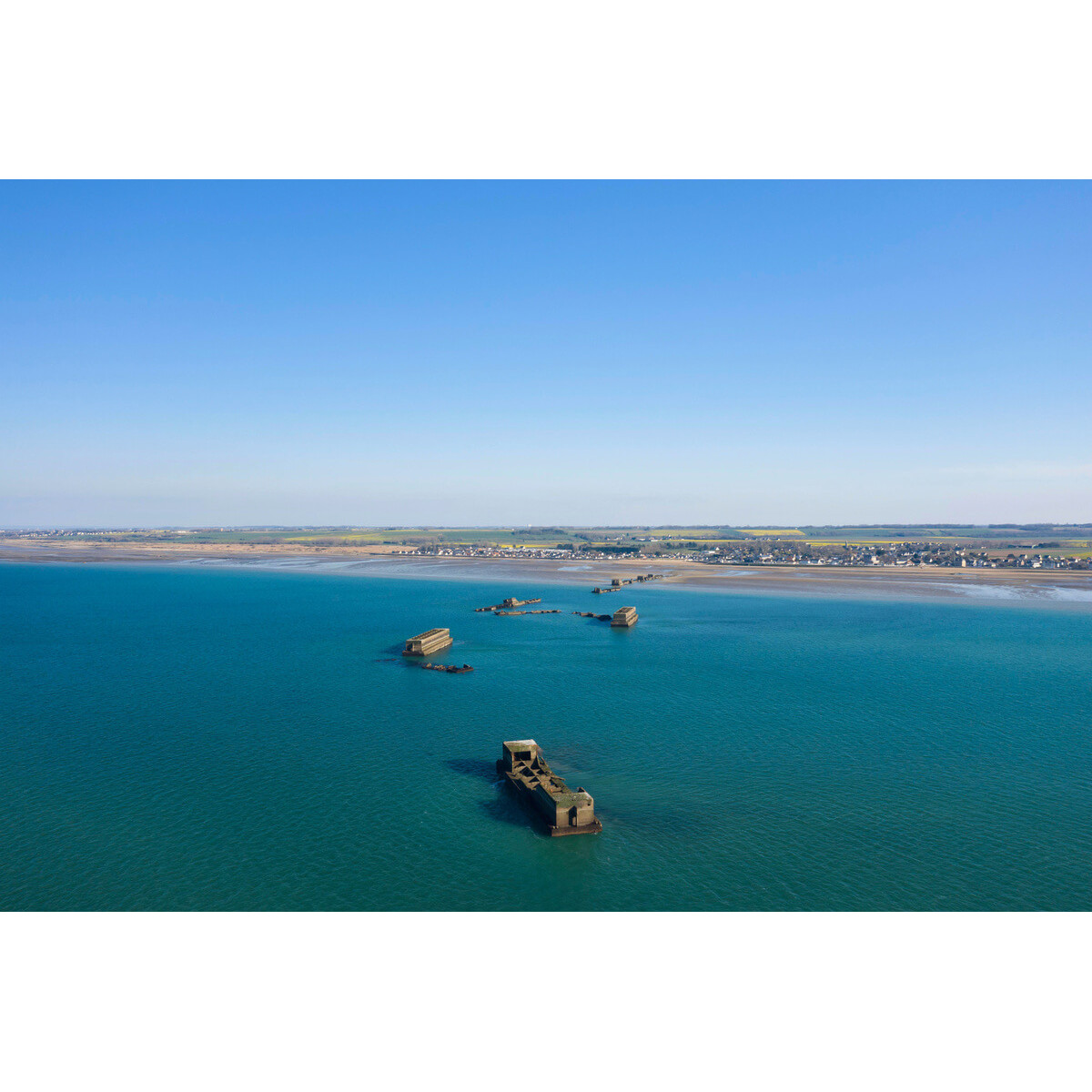 Tableau sur toile Arromanches-les-Bains 65x97 cm Tableau sur toile Arromanches-les-Bains 65x97 cm