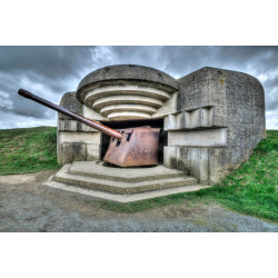 Tableau sur toile Batterie de Longues-sur-Mer 65x97 cm