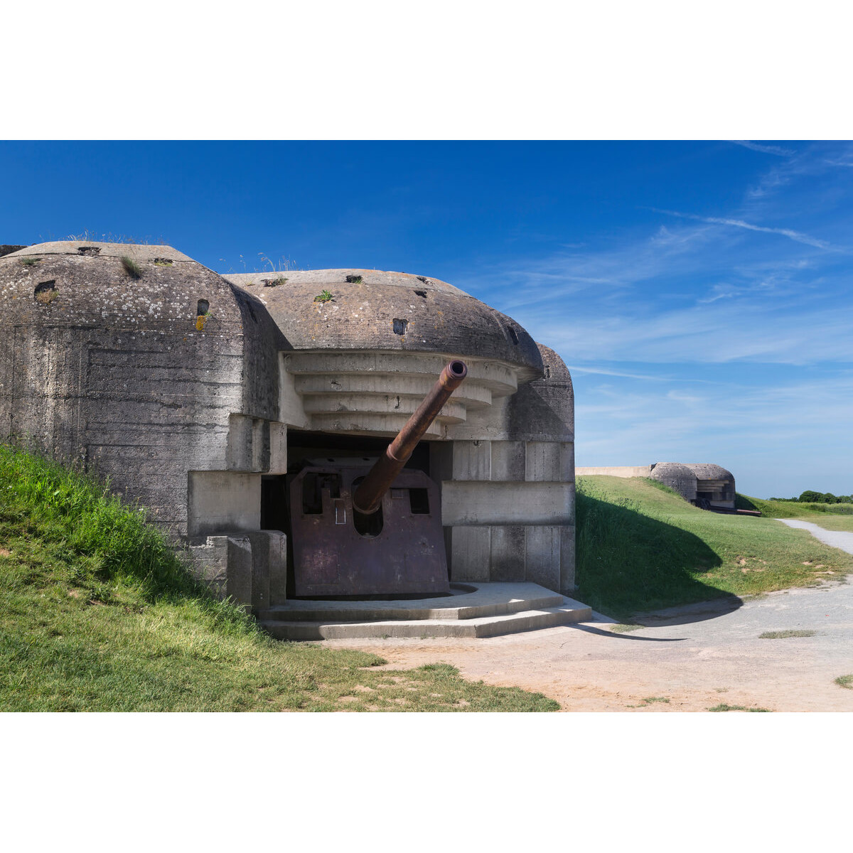 Tableau sur toile canon Longues-Sur-Mer 65x97 cm