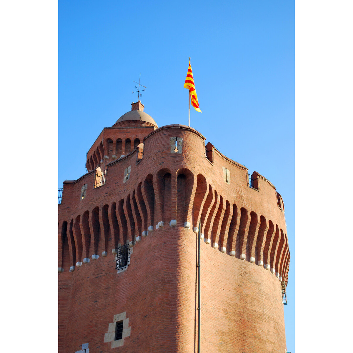 Tableau sur toile Castillet Perpignan 45x65 cm