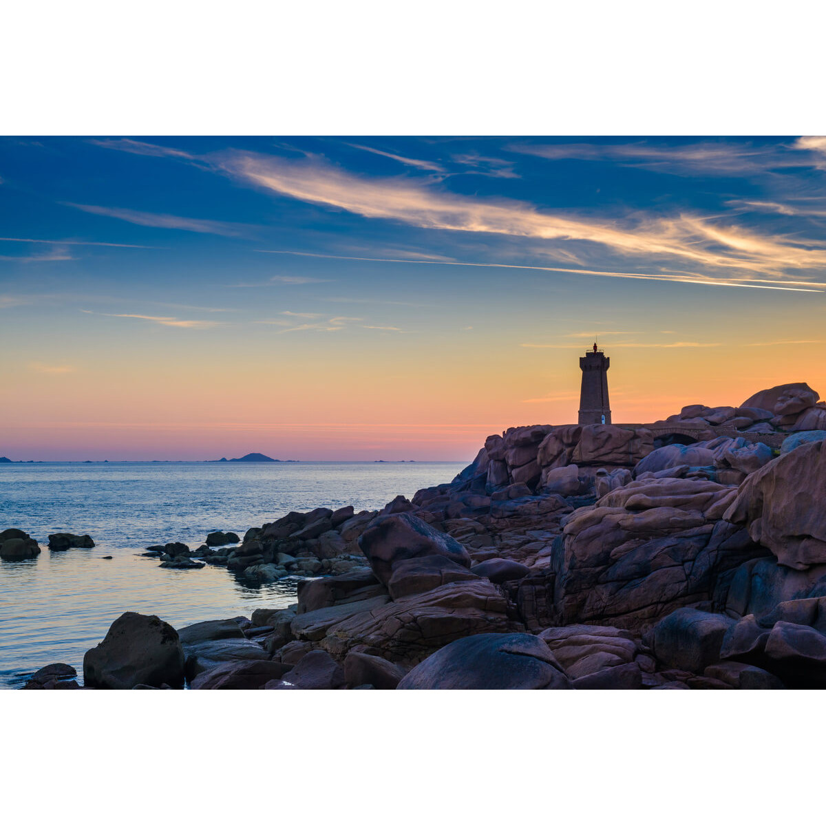 Tableau sur toile Côte Granit Rose 65x97 cm Tableau sur toile Côte Granit Rose 65x97 cm