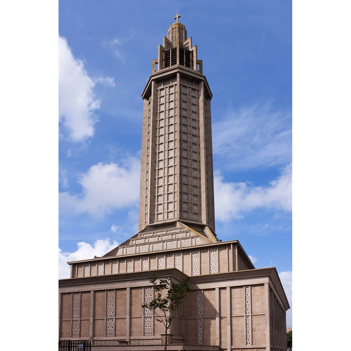 Tableau sur toile église Saint-Joseph du Havre 65x97 cm Tableau sur toile église Saint-Joseph du Havre 65x97 cm