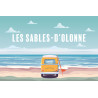 Tableau sur toile Illustration van sable-d'Olonne 45x65 cm
