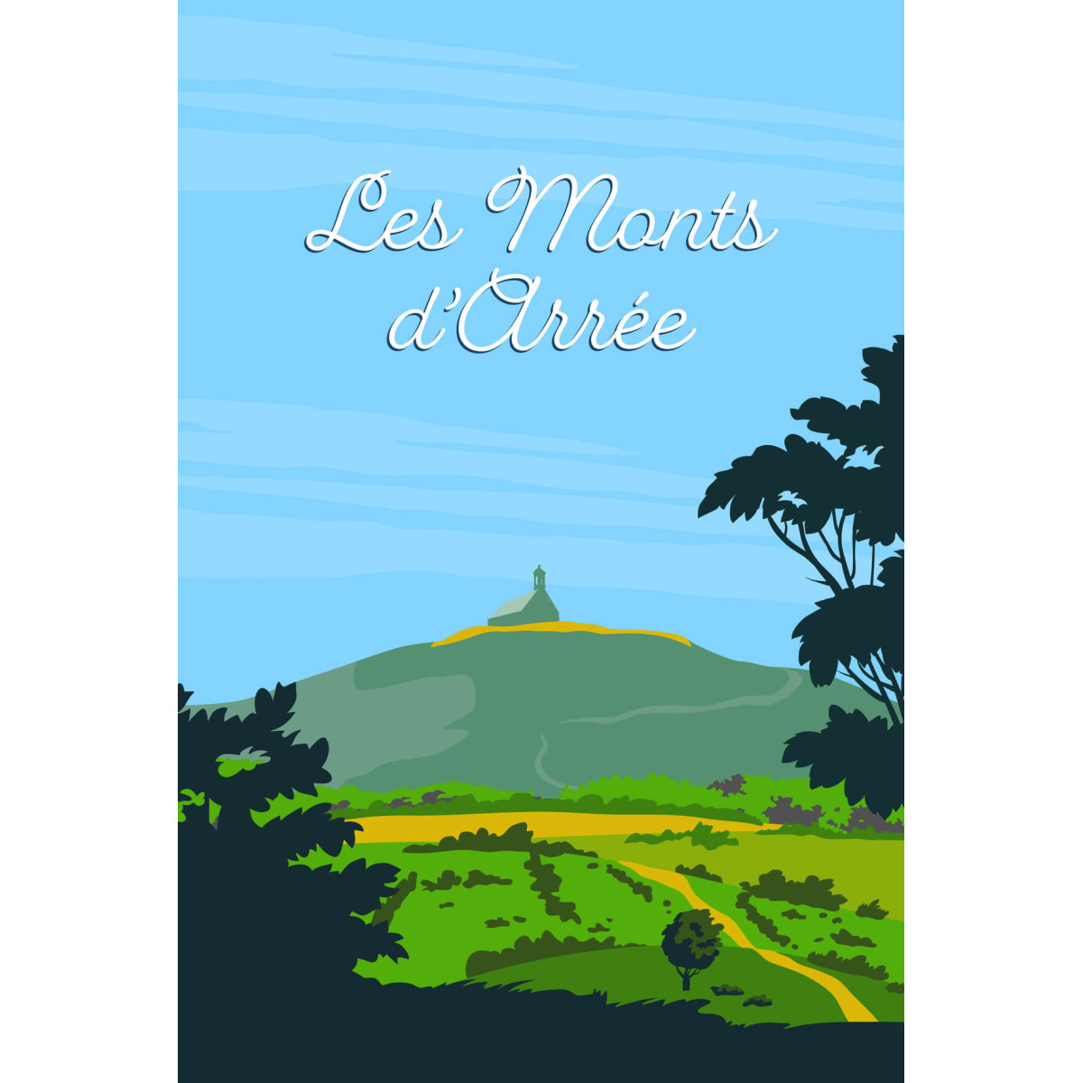 Tableau sur toile illustration Monts d'Arrée Brest 45x65 cm Tableau sur toile illustration Monts d'Arrée Brest 45x65 cm
