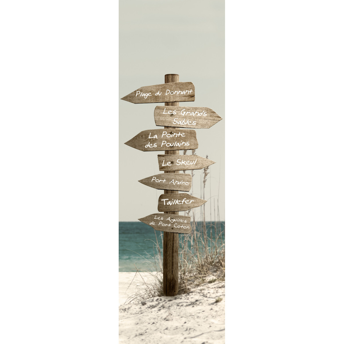 Tableau sur toile panneaux Morbihan 30x97 cm Tableau sur toile panneaux Morbihan 30x97 cm