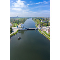 Tableau sur toile Pegasus Bridge Benouville 65x97 cm