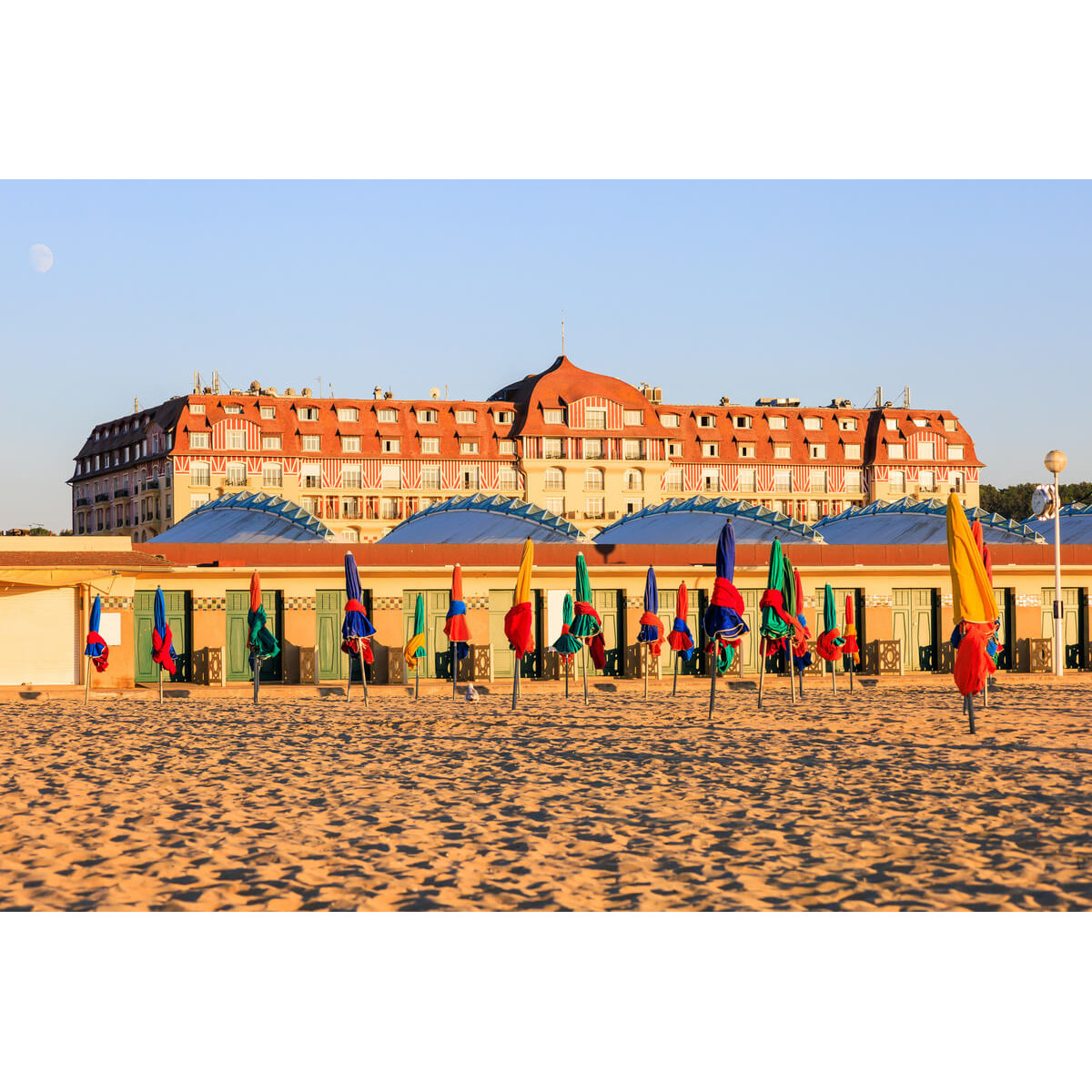 Tableau sur toile plage en Normandie 65x97 cm