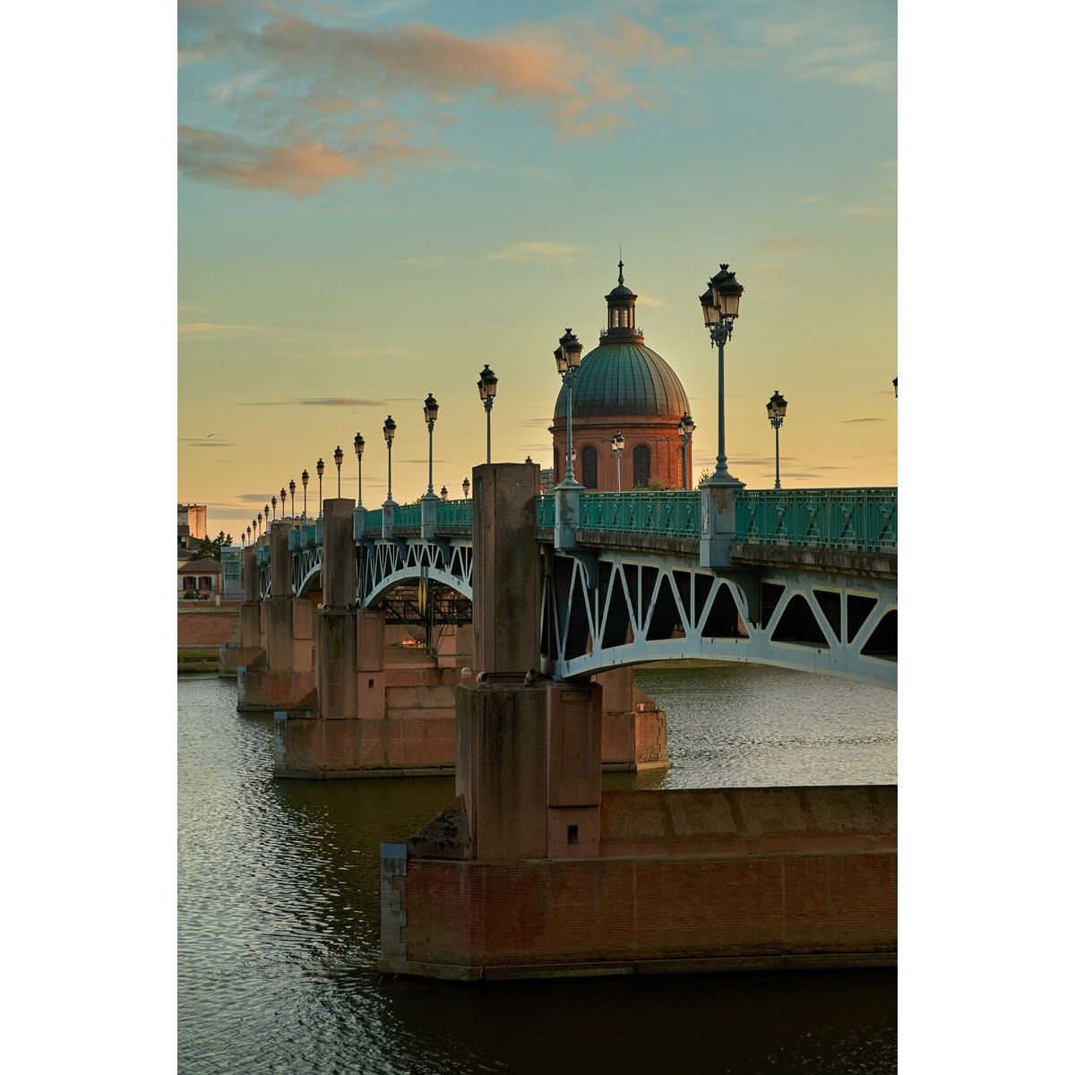 Tableau sur toile Pont-Saint-Pierre Toulouse 45x65 cm