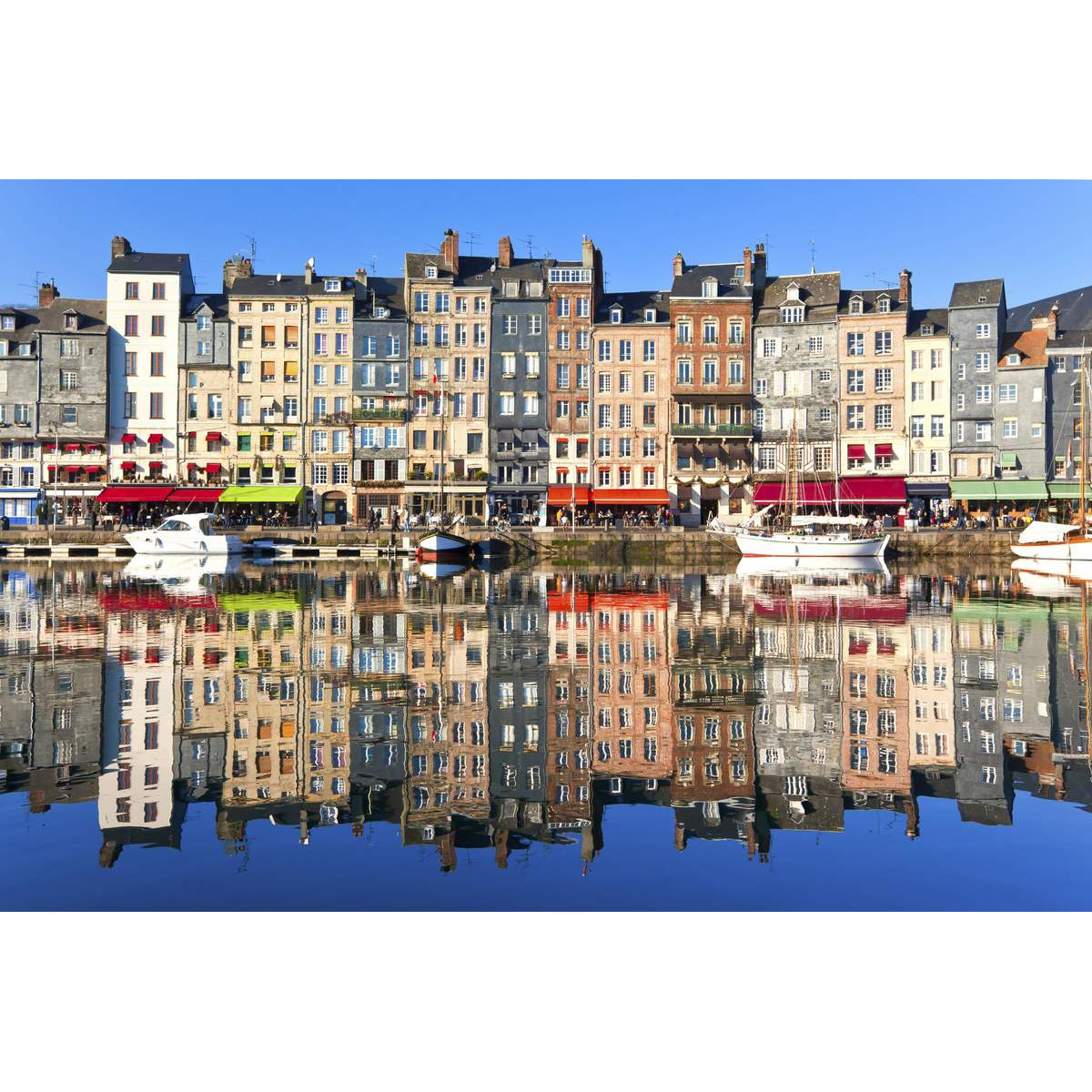Tableau sur toile reflet Honfleur 65x97 cm Tableau sur toile reflet Honfleur 65x97 cm